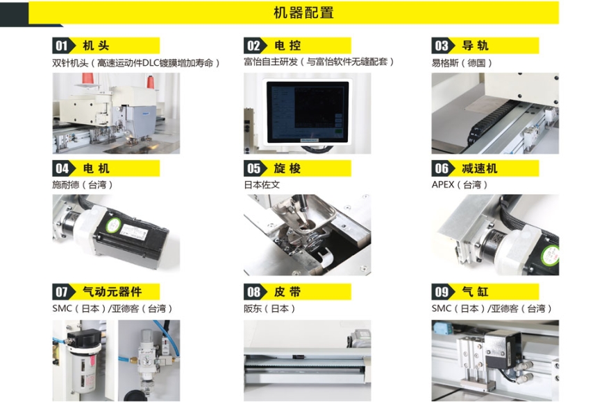 富怡雙向正線跡全自動(dòng)縫紉機(jī)