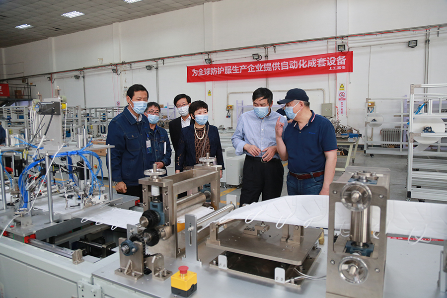 上工申貝集團領導赴上工富怡，慰問疫情期間堅守崗位的全體干部職工